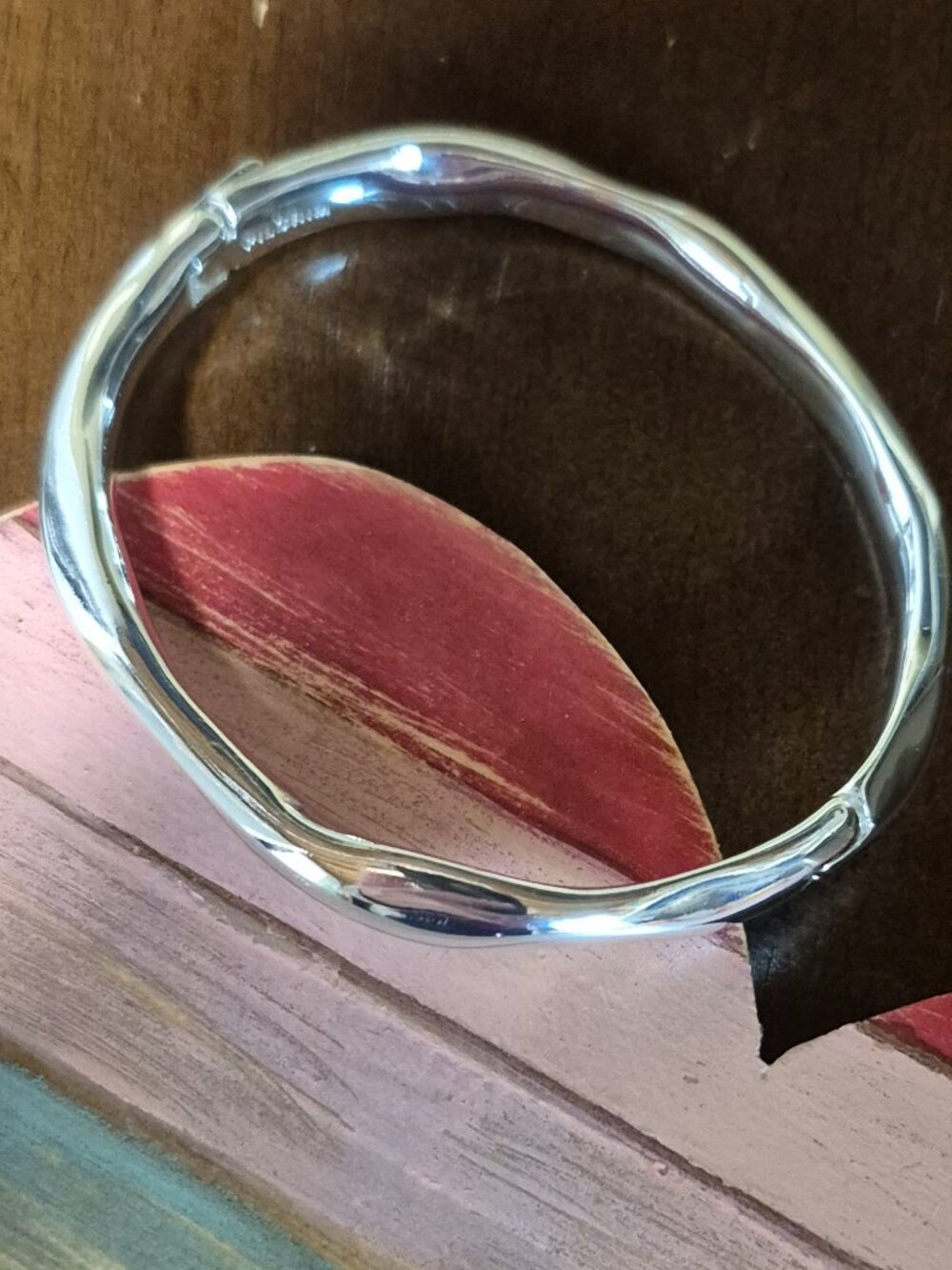 PILGRIM Silver Plated Bangle.   Almost new.